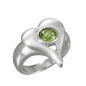 Preview: Schmuck-Michel Damen Ring Herz Silber 925 Peridot 0,5 Karat (3200) Ringgröße 58