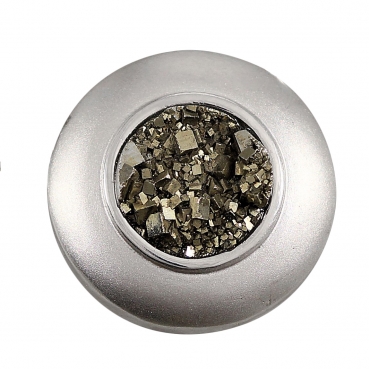 Schmuck-Michel Damen Anhänger rhodiniertes Silber 925 Pyrit 15 mm (1110)