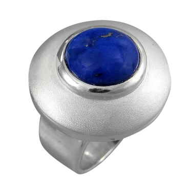 Schmuck-Michel Damen Ring Silber 925 Lapis lazuli 12 mm (1110) - Ringgröße 59