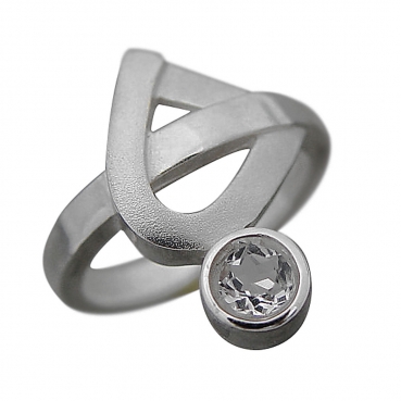 Schmuck-Michel Damen Ring Silber 925 Bergkristall (1170) - Ringgröße 56