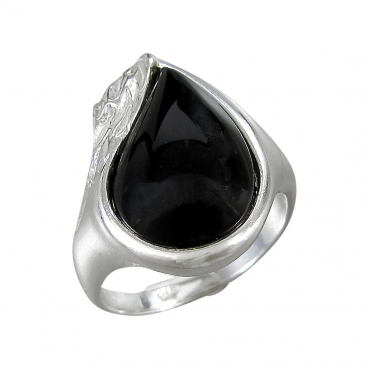 Schmuck-Michel Damen Ring Silber 925 Onyx 16 x 11 mm (2250) Ringgröße 52