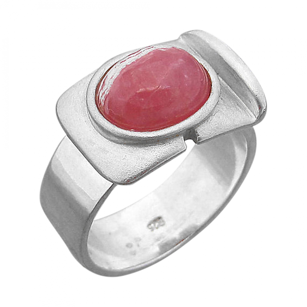 Schmuck-Michel Damen Ring Silber 925 Rhodochrosit 10 x 8 mm (3340) - Ringgröße 55